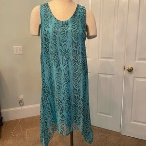 NWT GiGi Moda Silk combo Animal Print Dress (OS)